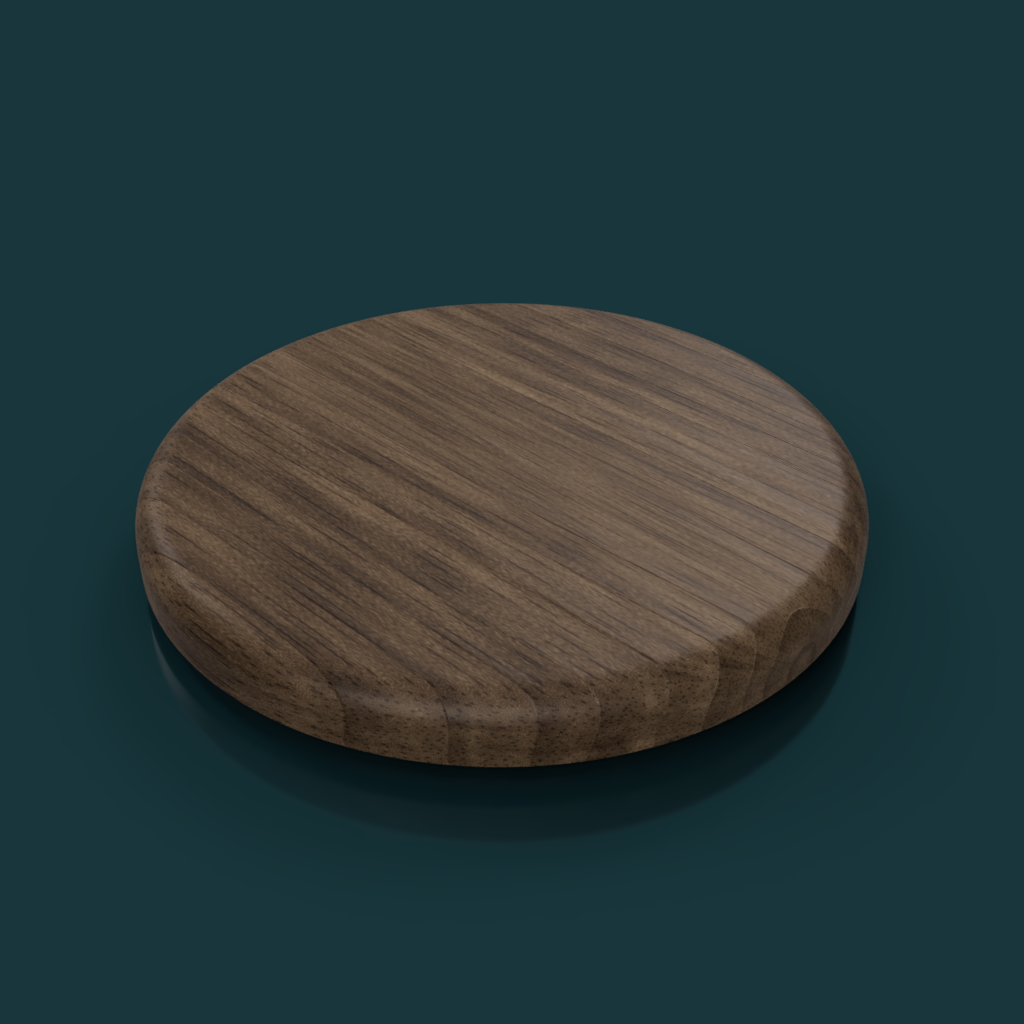 Hand-finished hardwood hopper lid for the Mazzer Philos, in Dark Walnut