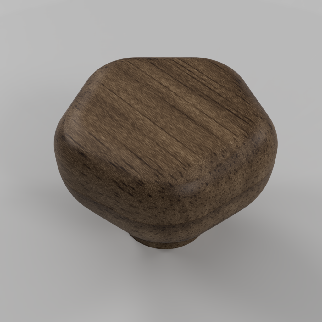 Hand-finished hardwood steam valve wheel for the Lelit Elizabeth, Grace and Victoria, in Dark Walnut