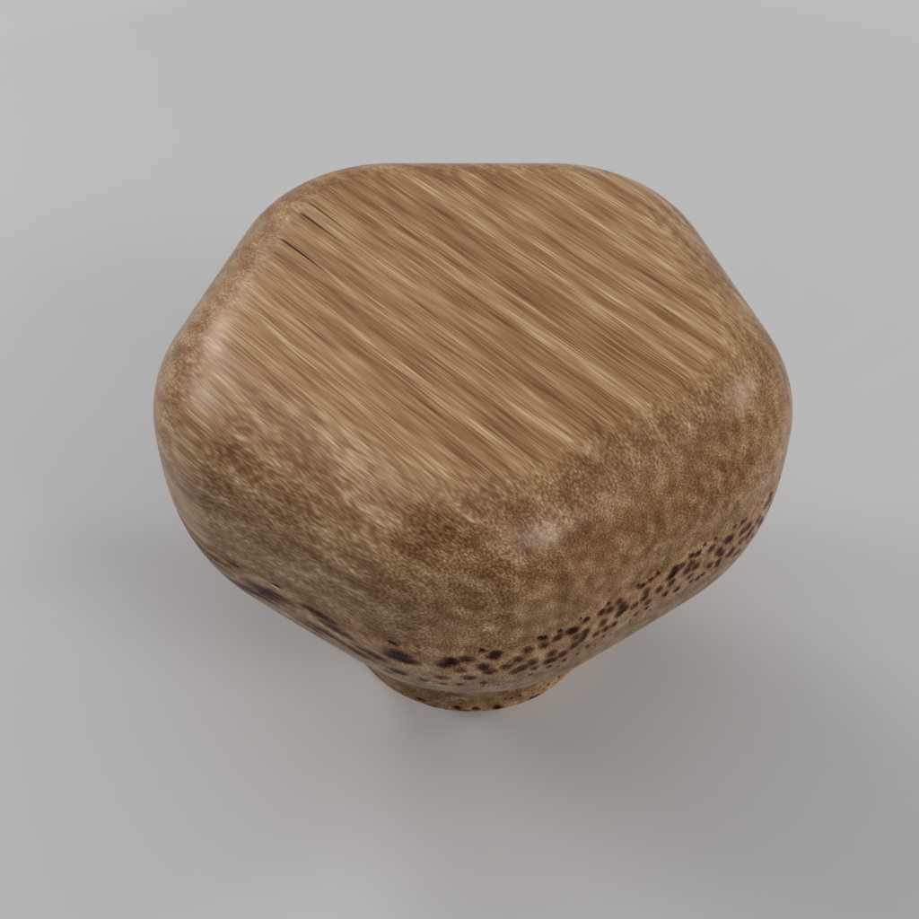 Hand-finished hardwood steam valve wheel for the Lelit Elizabeth, Grace and Victoria, in Warm Oak