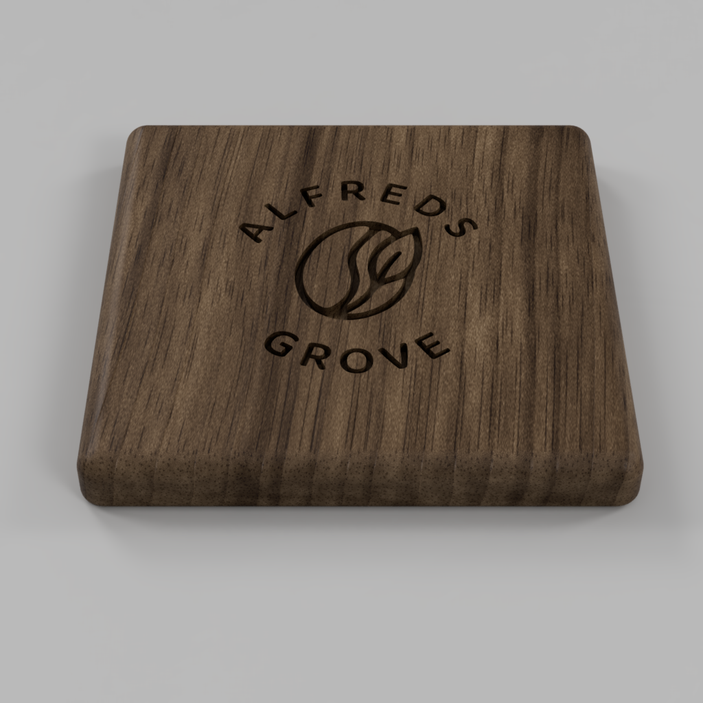 Hand-finished hardwood hopper lid for the Eureka Mignon, in Dark Walnut